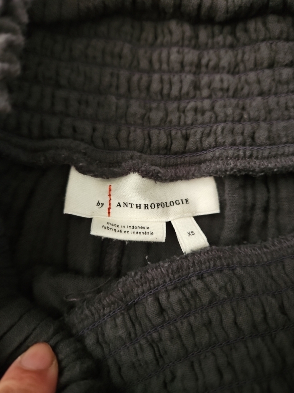 Anthropologie Wide Leg Smocked Boho Flowy Gauze Resortwear Beach Vacation PantXS - Picture 9 of 12